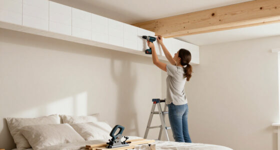 A Structural Beam Was An Eyesore In This Bedroom — She Added Paneling To Disguise It