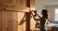 A Structural Beam Was An Eyesore In This Bedroom — She Added Paneling To Disguise It