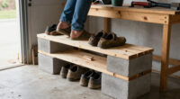 Ditch Metal Racks: Turn Concrete Blocks Into A Durable Shoe Storage Solution